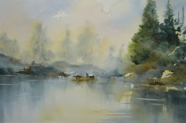 Tôt sur le lac